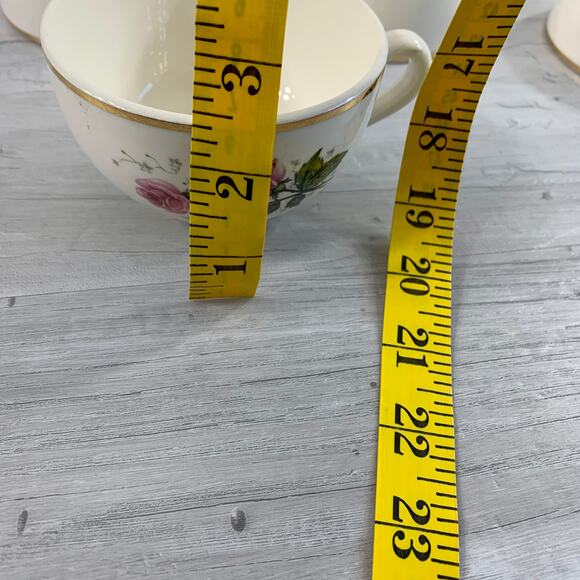 Vintage Hall Superior Quality Heather Rose Teacups Set of 4 - Picture 11 of 12